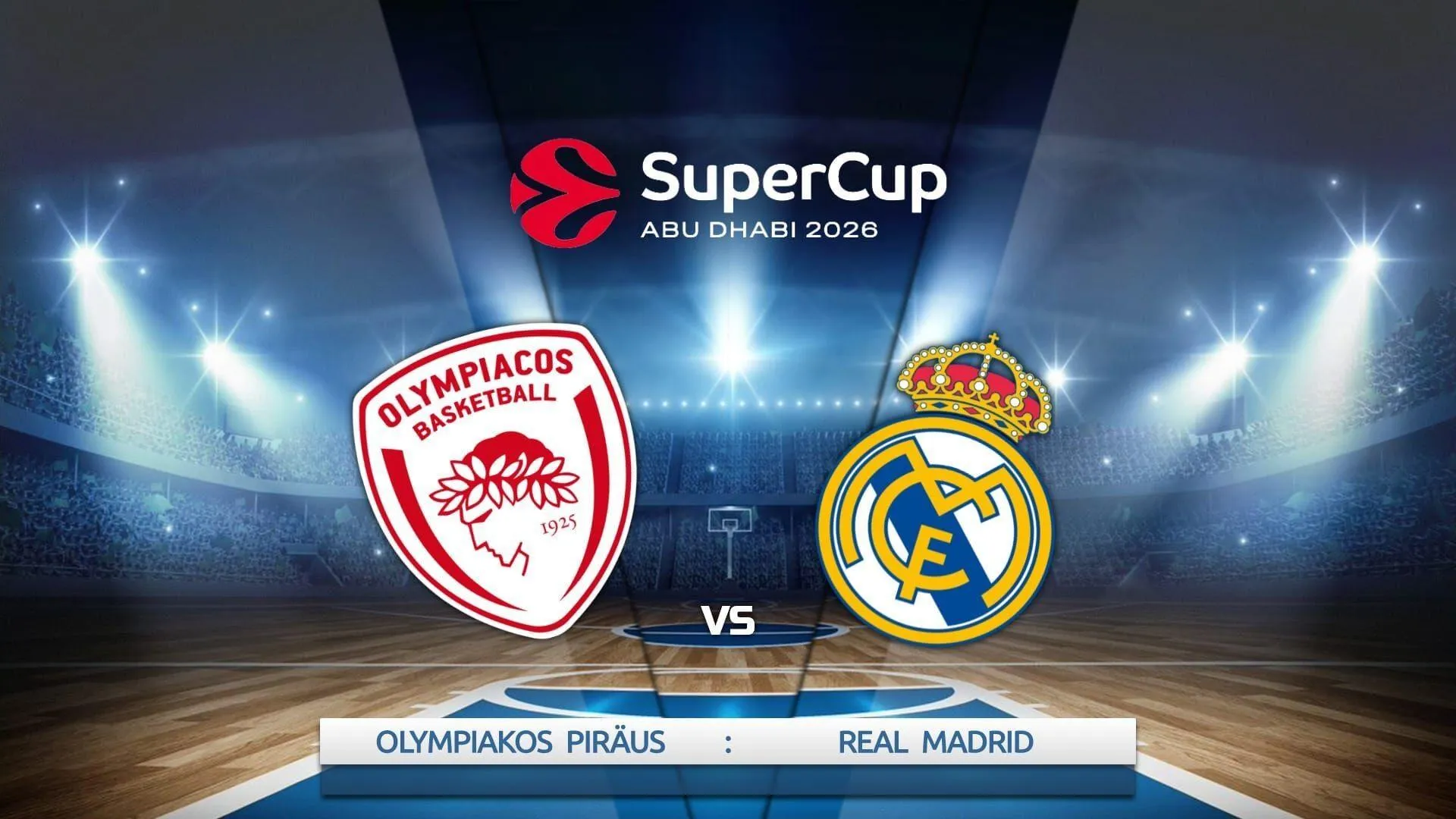 Real Help Button Basketball: EuroLeague Supercup Abu Dhabi. Final. Olympiacos - Real ...